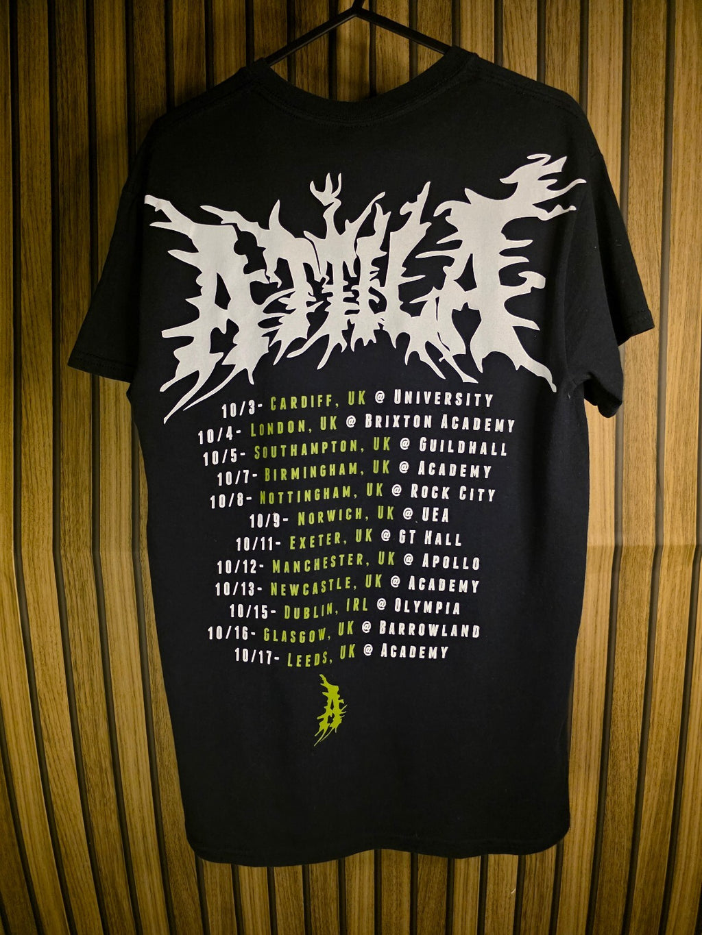 Attila Band Graphic T-shirt Black White Small BS2428