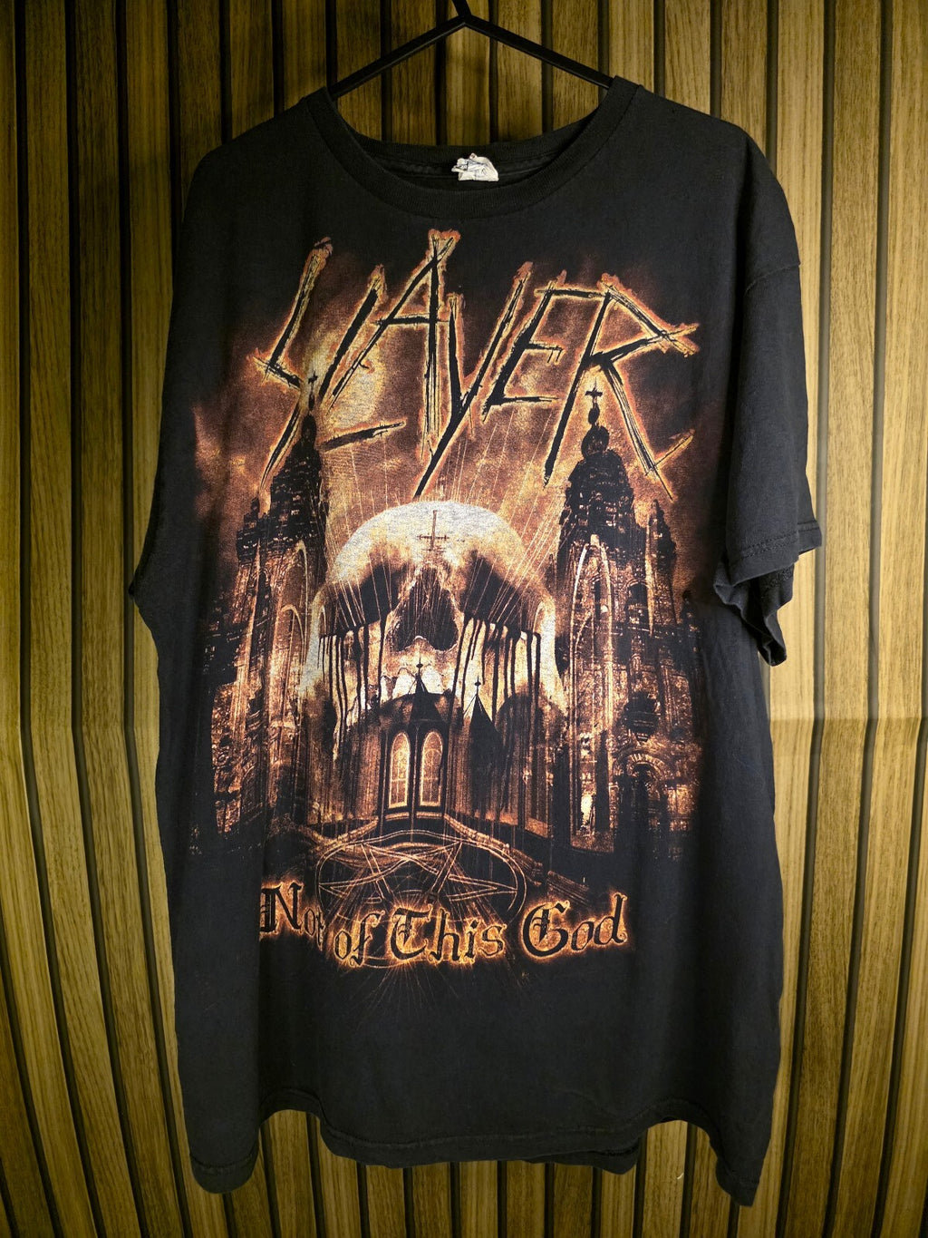 Slayer Men's T-Shirt Night of This God Graphic Black Size L BS2434