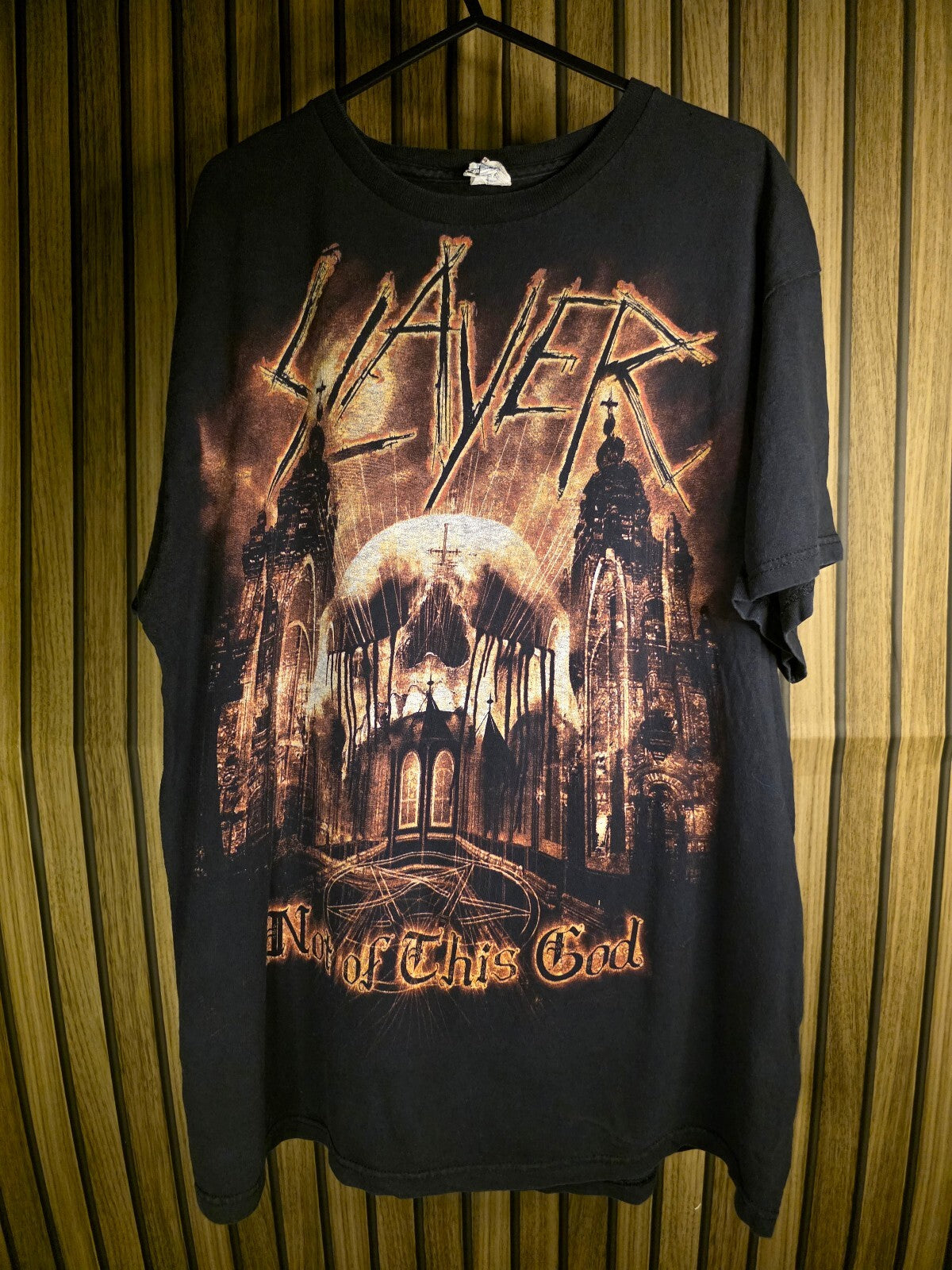 Slayer Men's T-Shirt Night of This God Graphic Black Size L BS2434