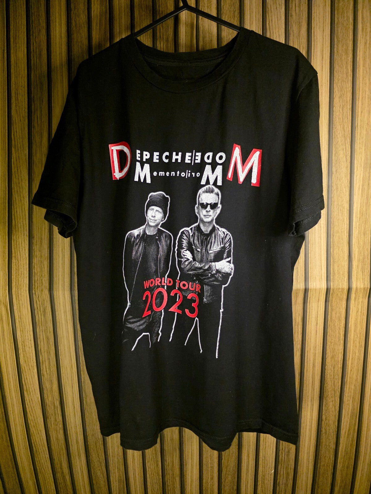 Depeche Mode Memento Mori World Tour 2023 T-shirt Black Red Size M BS2435