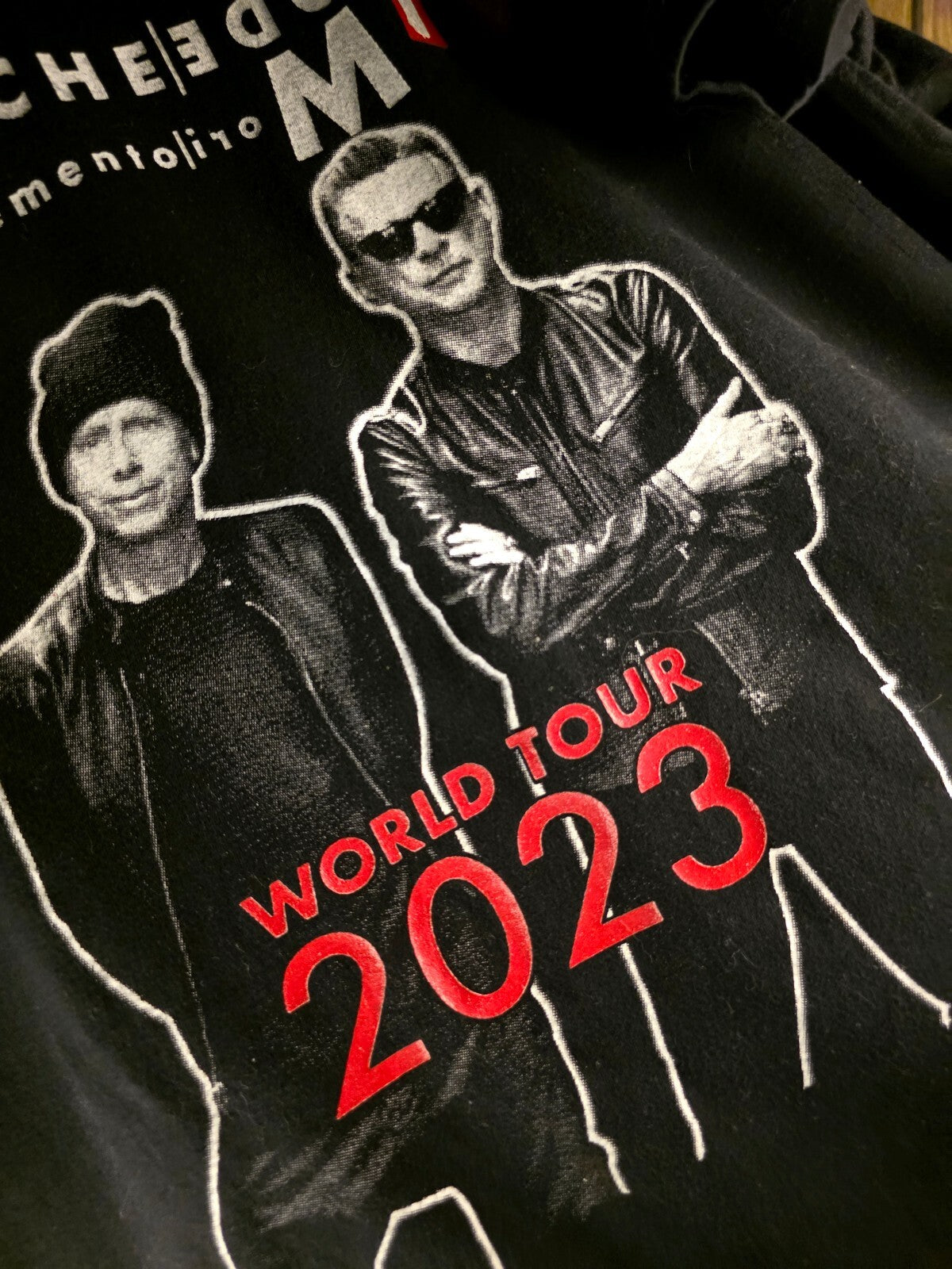 Depeche Mode Memento Mori World Tour 2023 T-shirt Black Red Size M BS2435