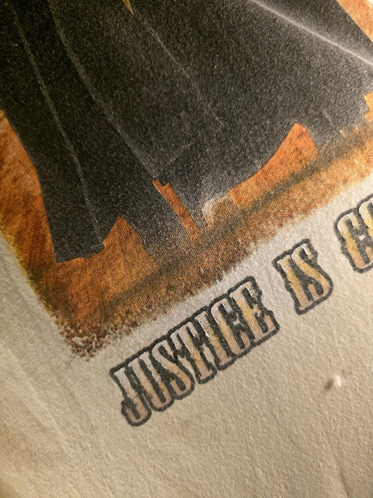 Gildan Men's T-shirt Trump Vance Justice Is Coming Graphic Cream XL BS2438