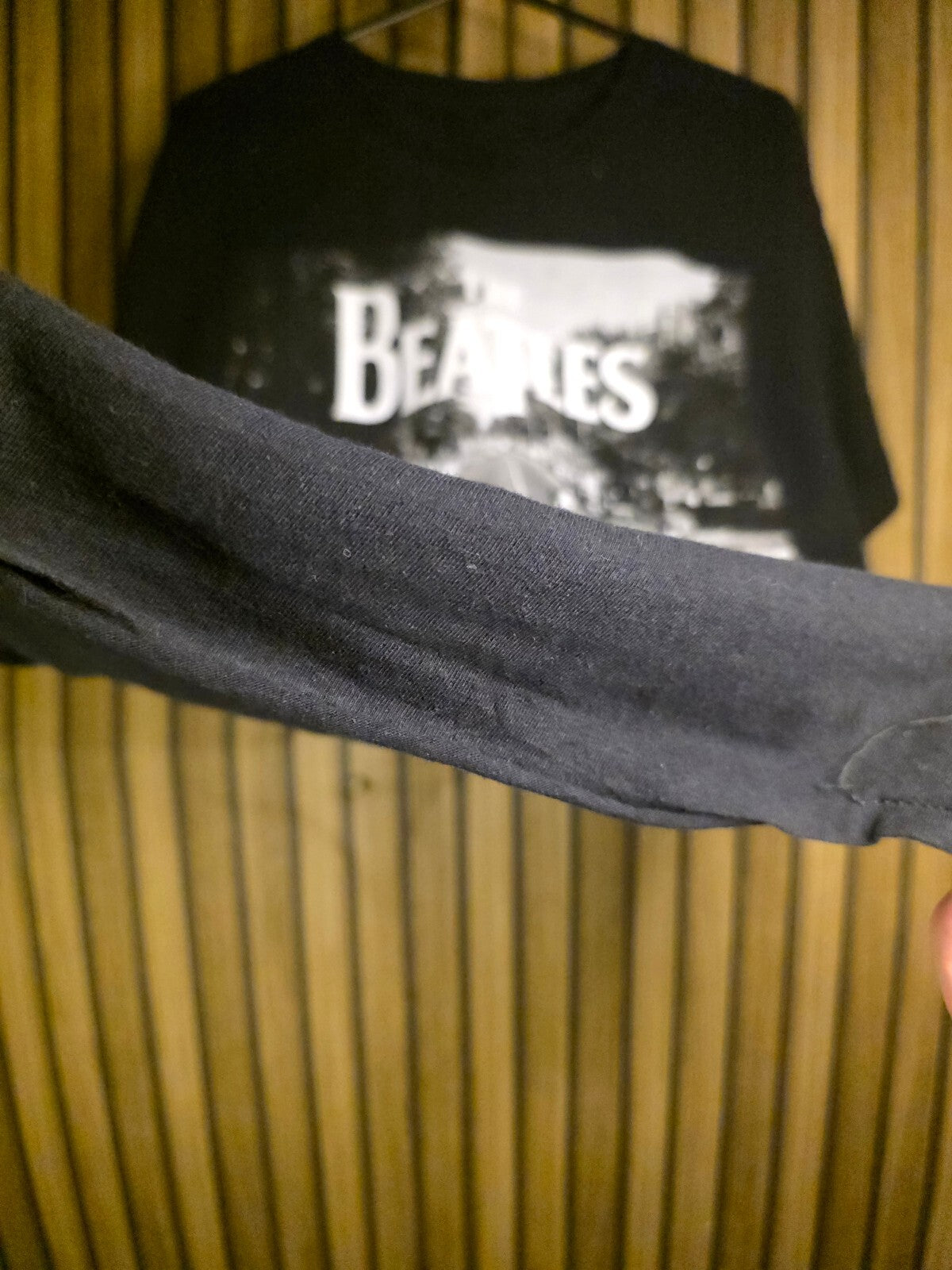 The Beatles Men's T-Shirt Abbey Road Graphic Black Medium BS2439