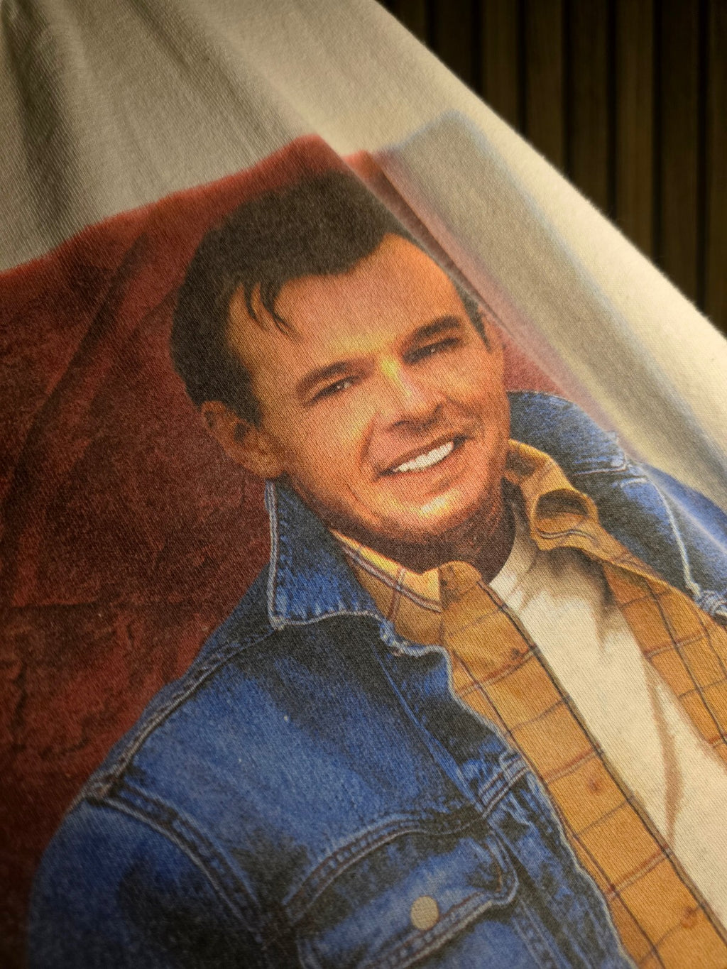 Delta Pro Weight Sammy Kershaw Graphic T-Shirt White Blue Large BS2440