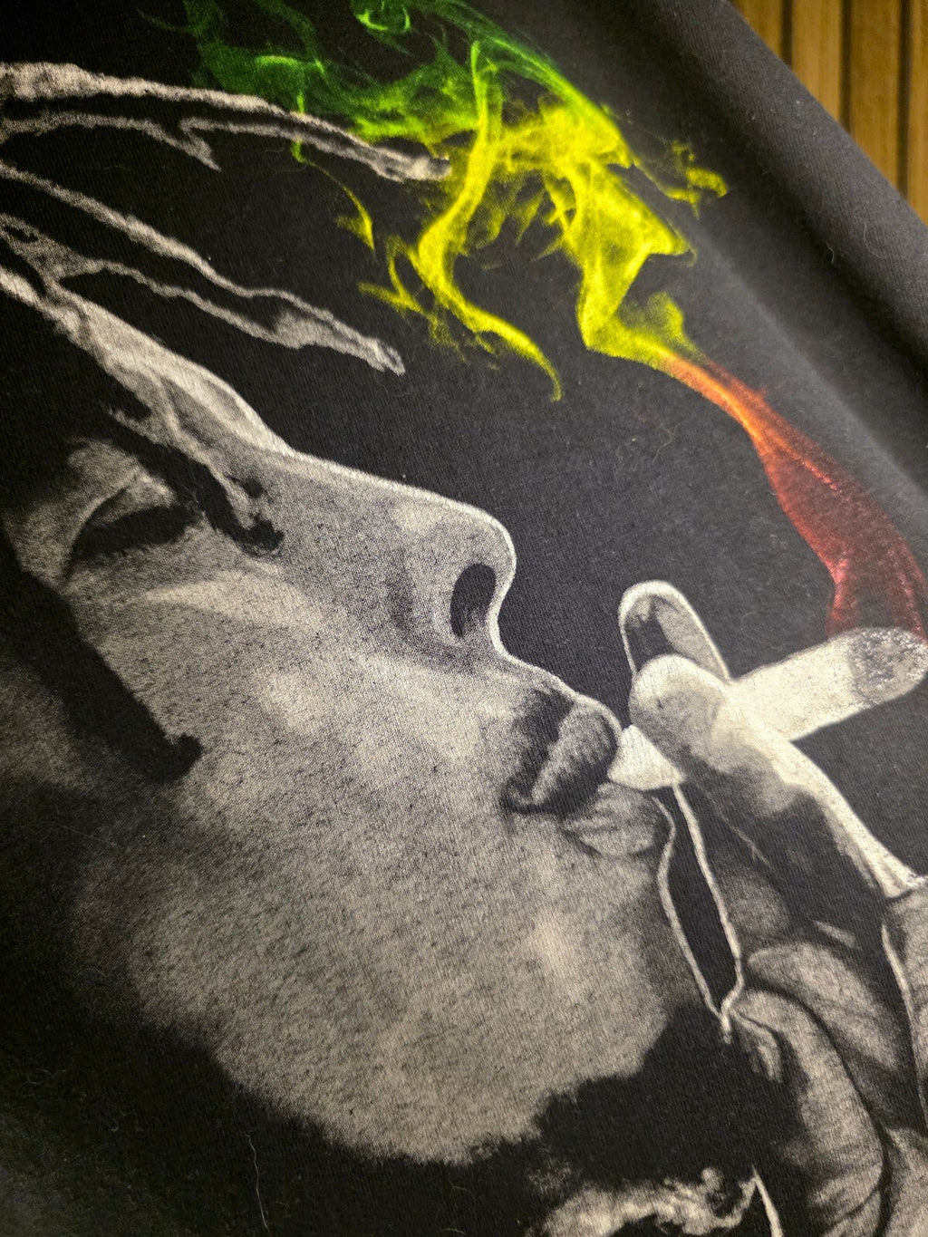 Zion Rootswear Bob Marley Graphic T-Shirt Black Multi Medium BS2444
