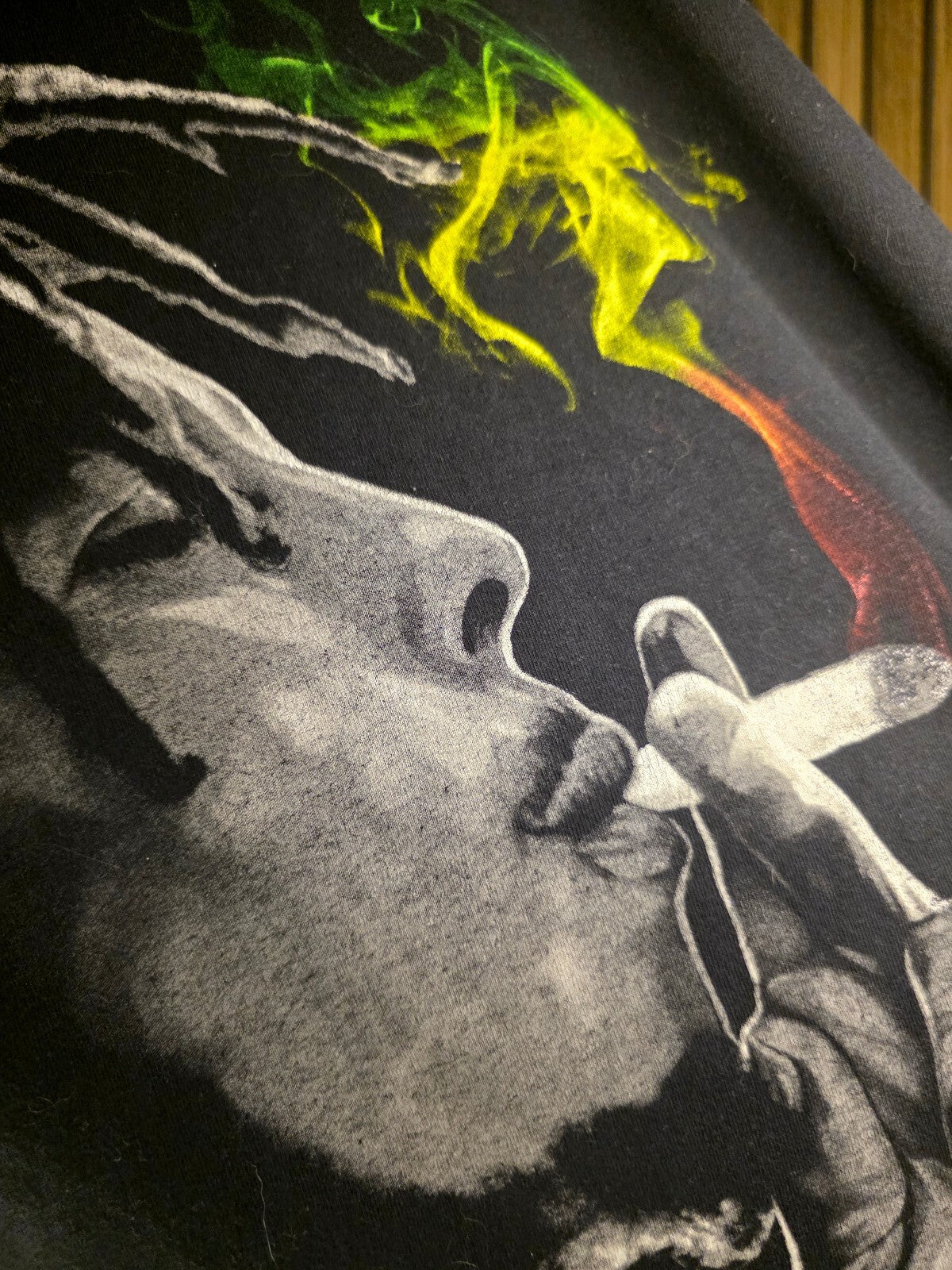 Zion Rootswear Bob Marley Graphic T-Shirt Black Multi Medium BS2444