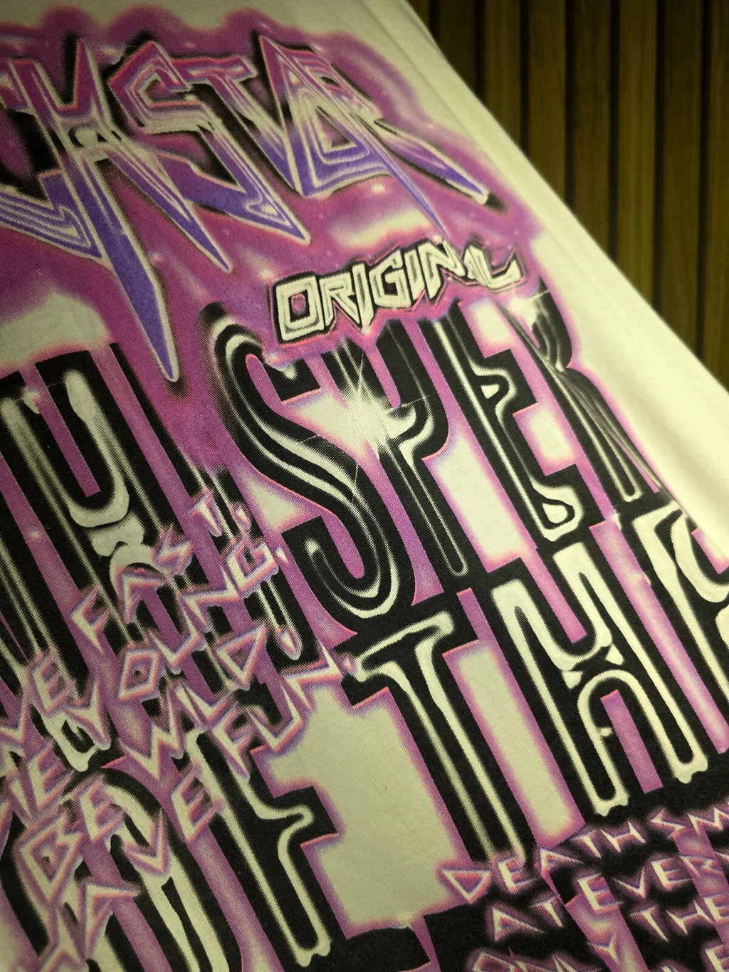 Rockstar Original T-Shirt Punk Skull Graphic White Size L BS2446