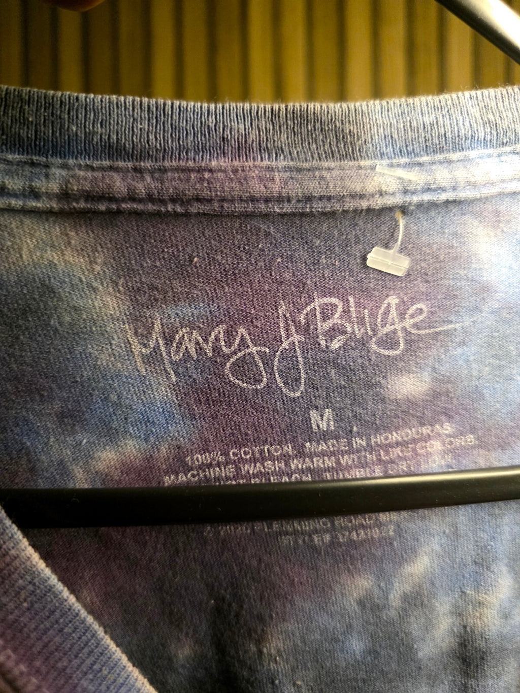Mary J Blige Tie-Dye Graphic T-Shirt Purple Red Medium BS2447