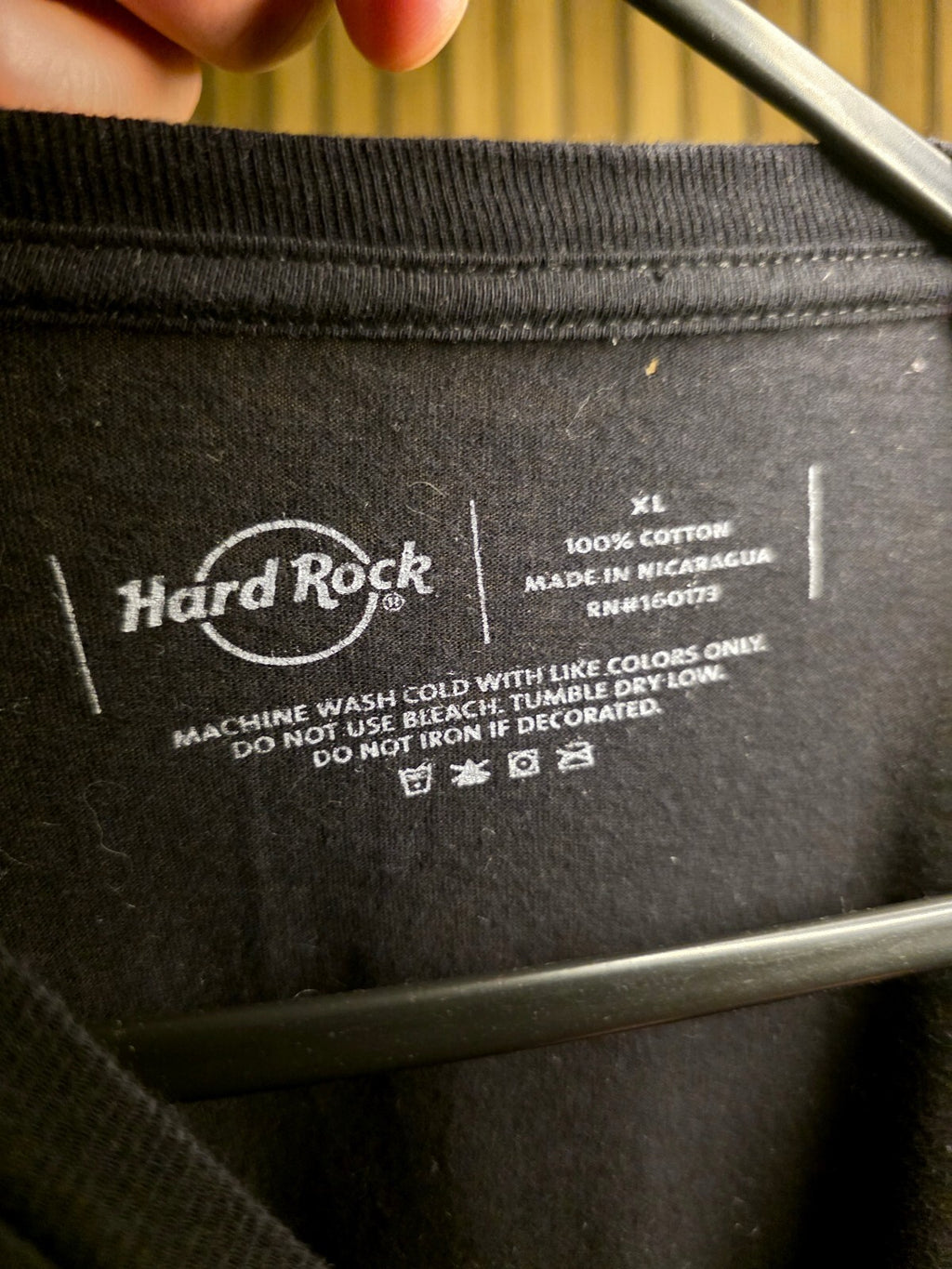 Hard Rock Cafe San Antonio Christmas T-shirt Black XL BS2448