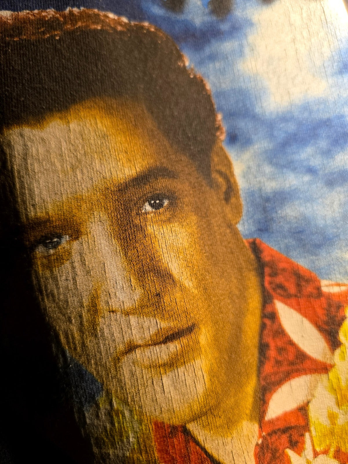 1998 Alstyle Apparel & Activewear Men's Blue Hawaii Elvis Presley T-Shirt XL