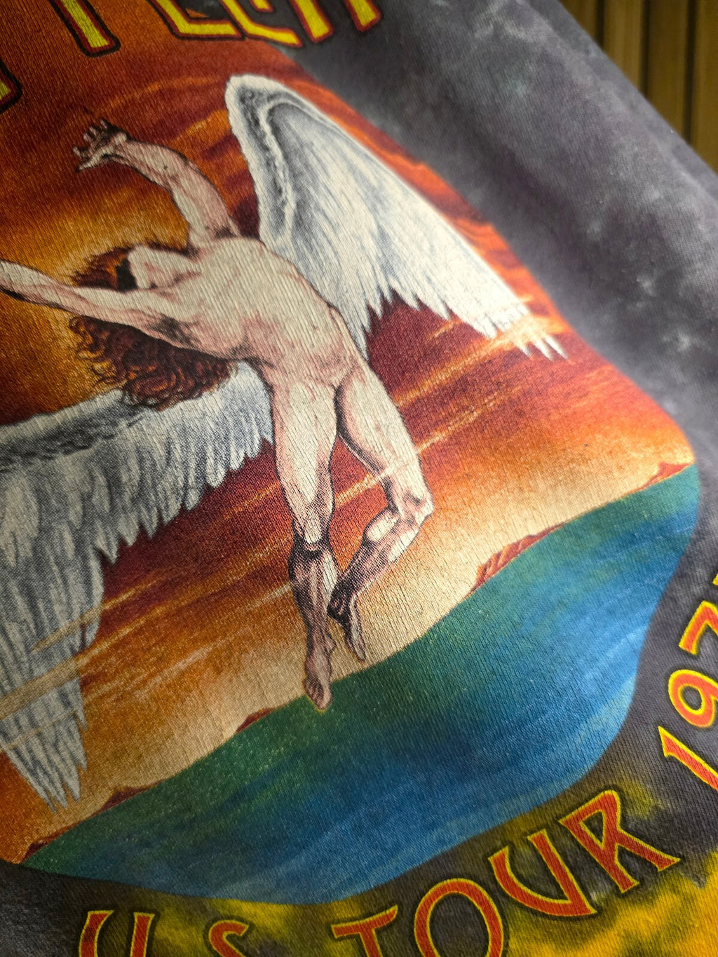 Led Zeppelin US Tour 77 Tie-Dye T-Shirt Multi Colour Large SKU BS2457