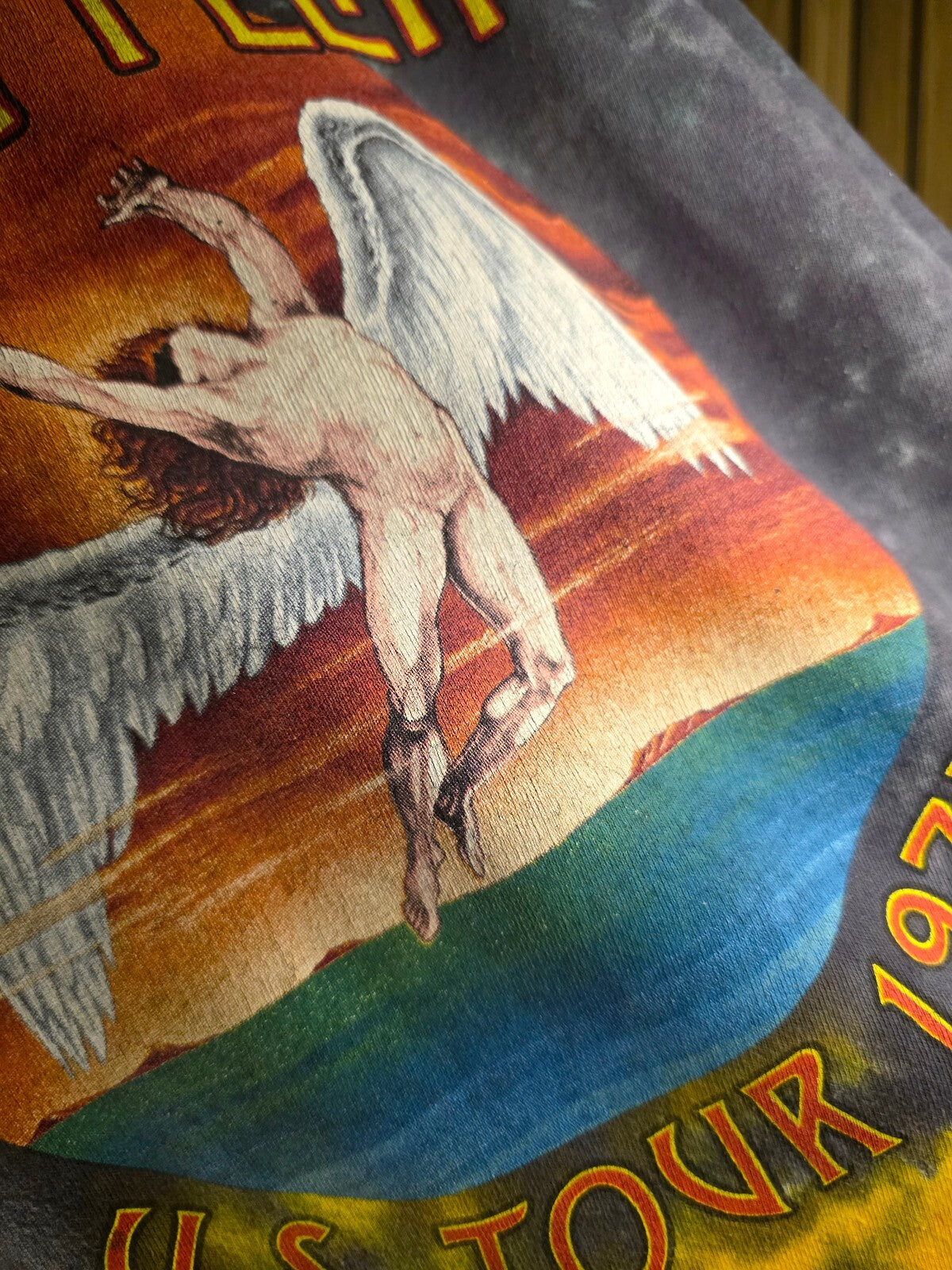 Led Zeppelin US Tour 77 Tie-Dye T-Shirt Multi Colour Large SKU BS2457