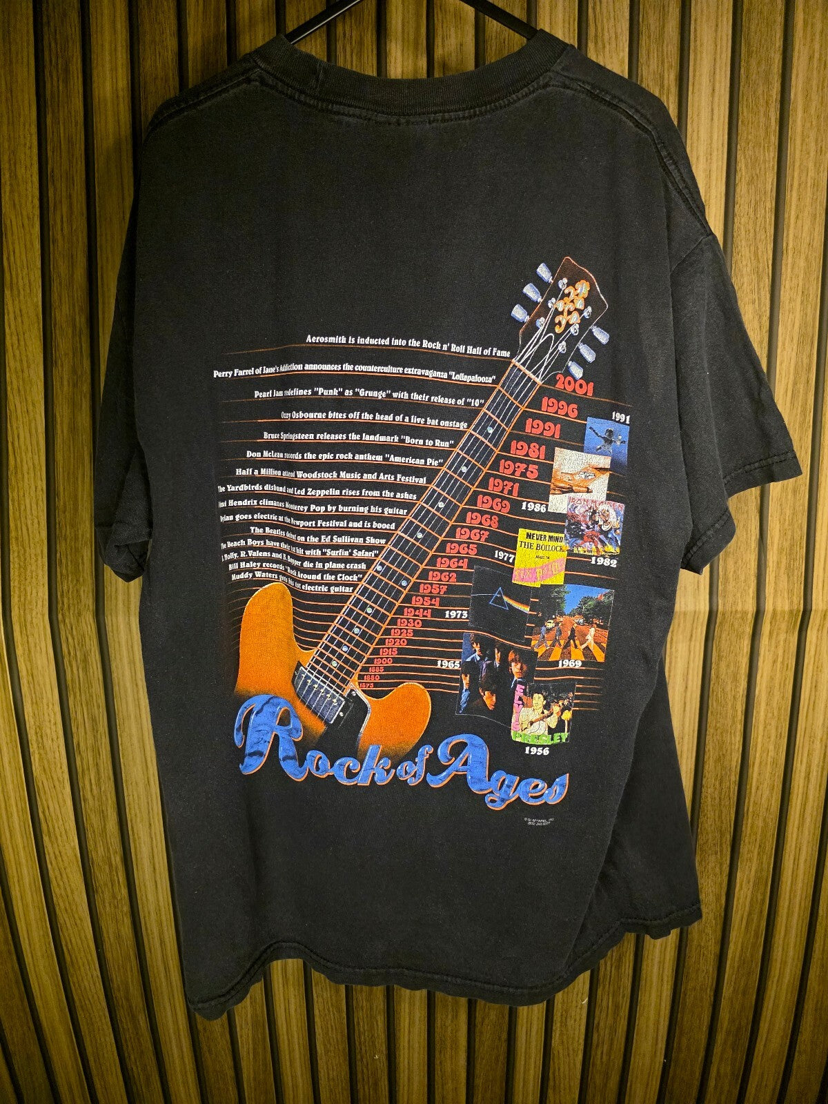 Tennessee River Rock of Ages Graphic T-Shirt Black Large BS2461