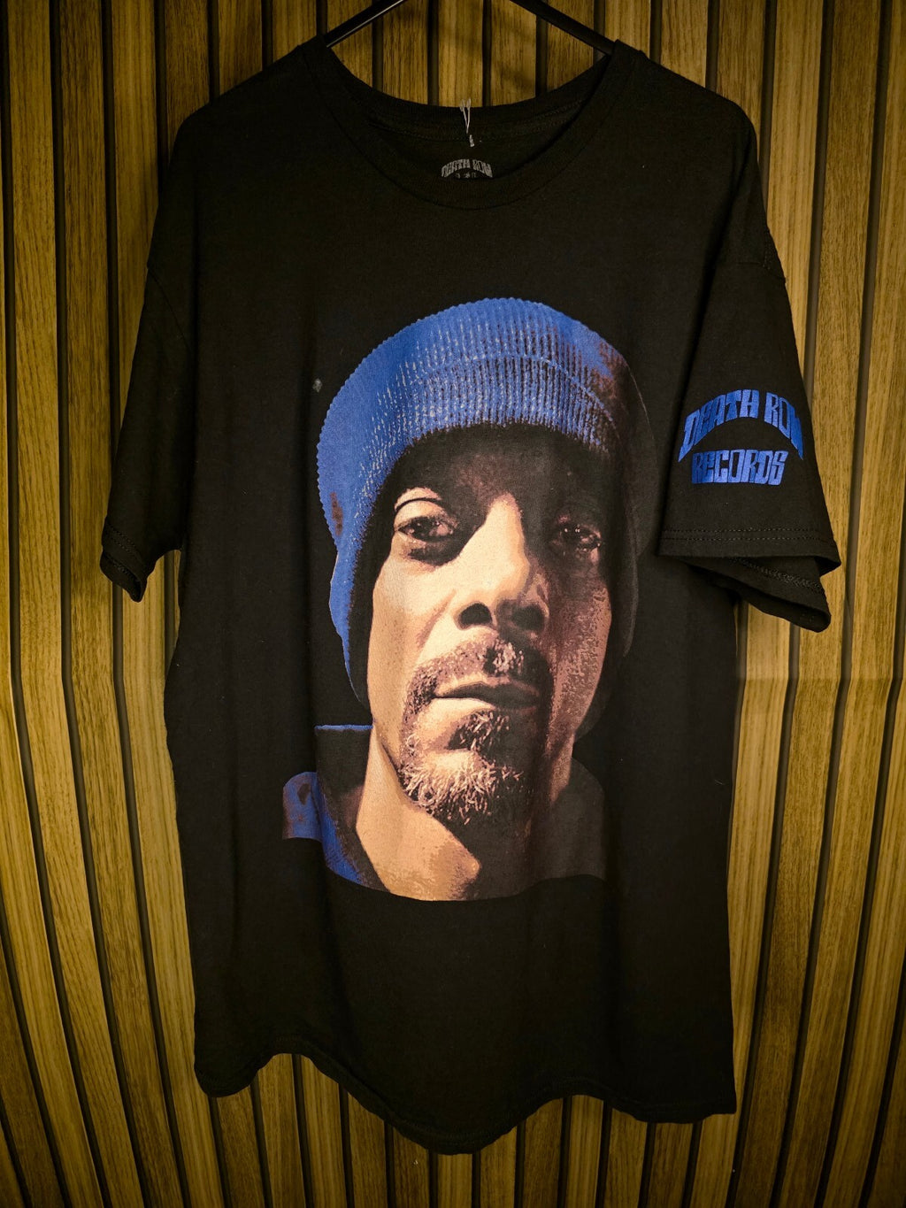 Death Row Records Snoop Dogg T-Shirt Black Blue Large BS2463