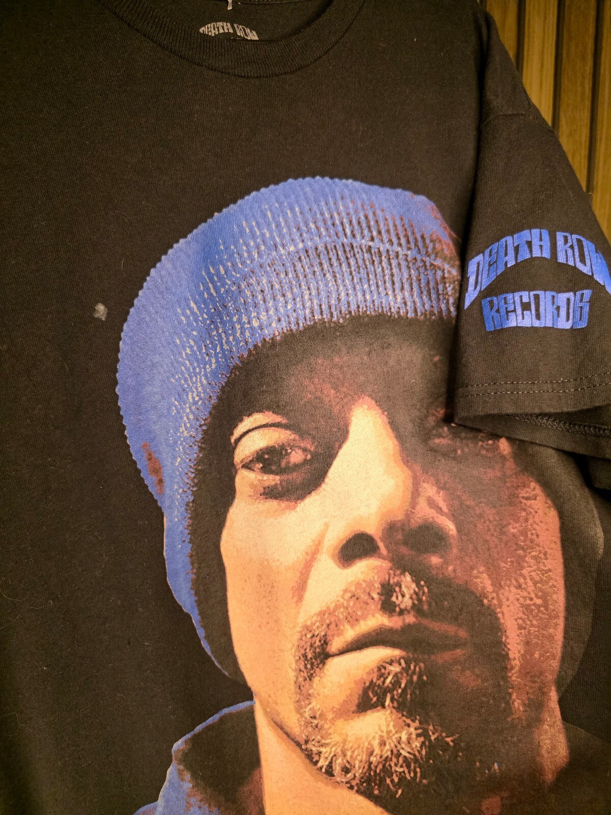 Death Row Records Snoop Dogg T-Shirt Black Blue Large BS2463