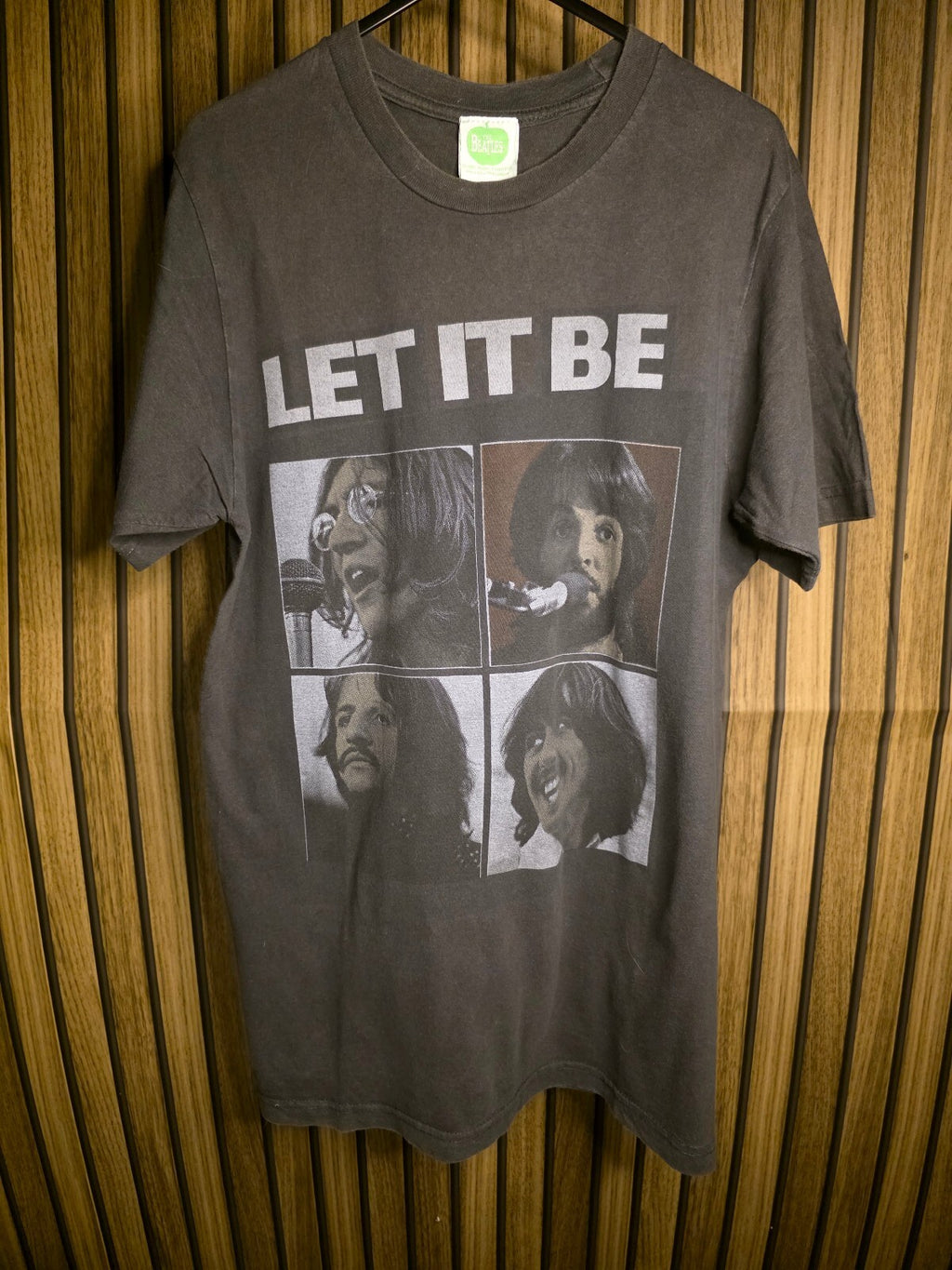 The Beatles Let It Be T-shirt Black Cotton Medium BS2468