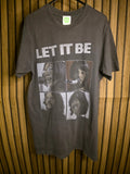 The Beatles Let It Be T-shirt Black Cotton Medium BS2468