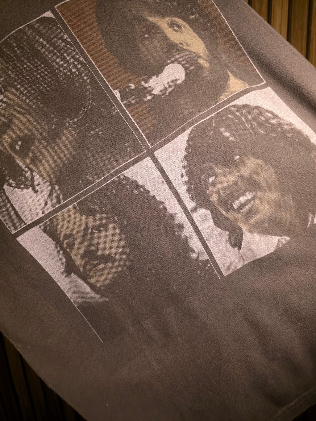 The Beatles Let It Be T-shirt Black Cotton Medium BS2468