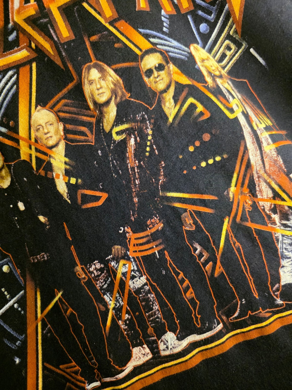 Def Leppard Tour 2018 Band T-Shirt Black Large BS2470