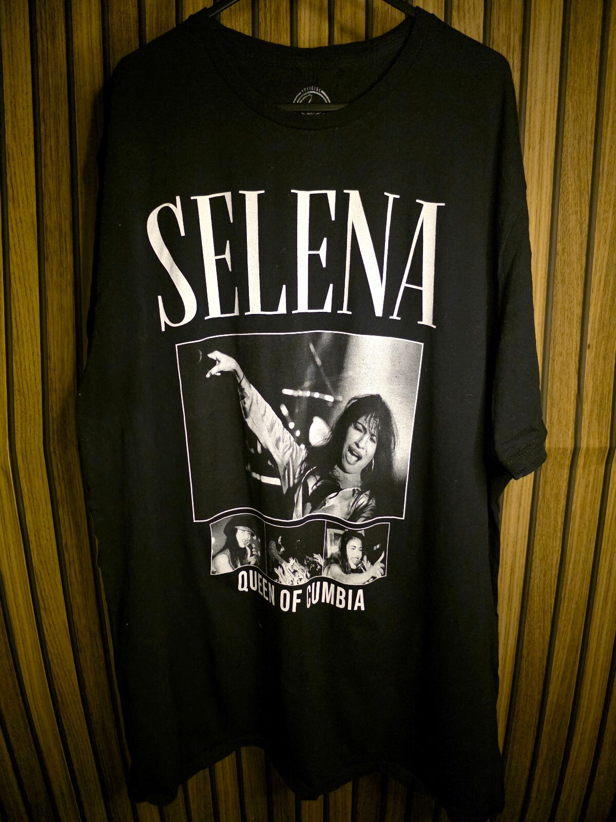 Selena Men's T-Shirt Queen of Cumbia Black 2XL BS2479