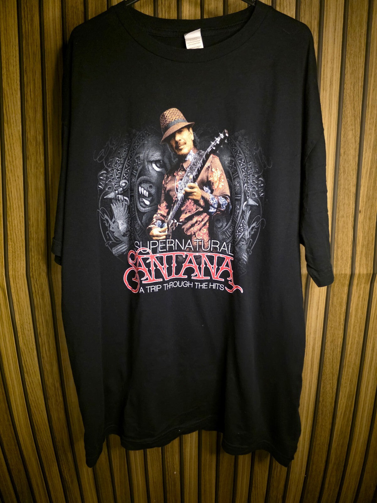 Santana Supernatural Tour T-shirt Black XL Live at the Joint BS2483