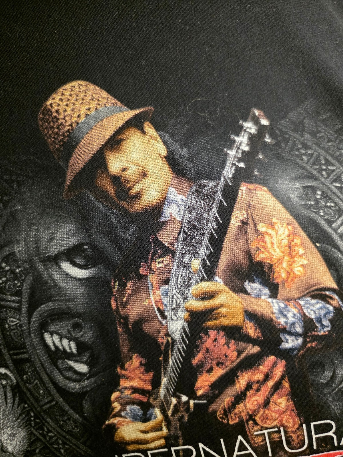 Santana Supernatural Tour T-shirt Black XL Live at the Joint BS2483