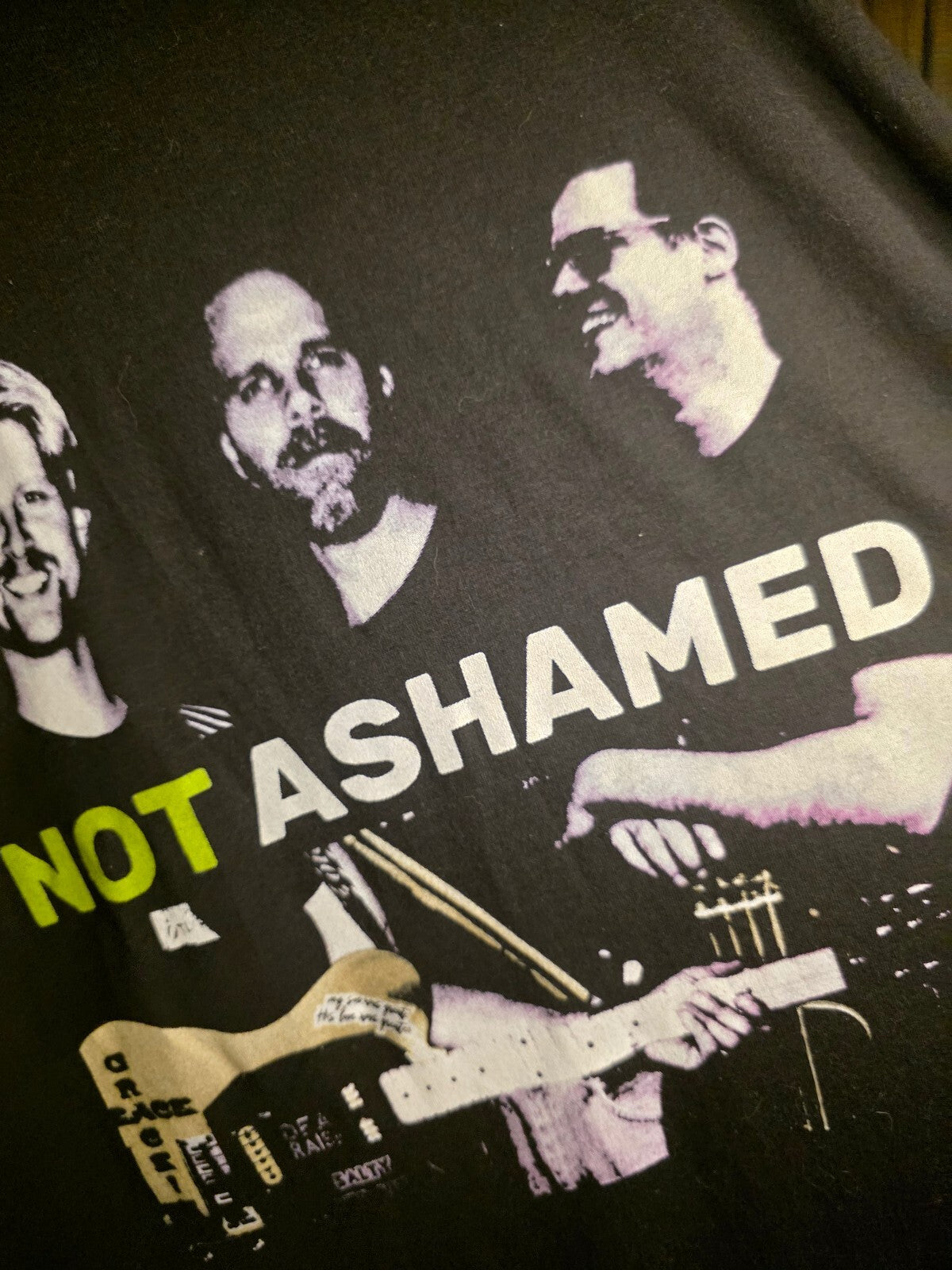 Port & Company Not Ashamed Band T-Shirt Black XL BS2488