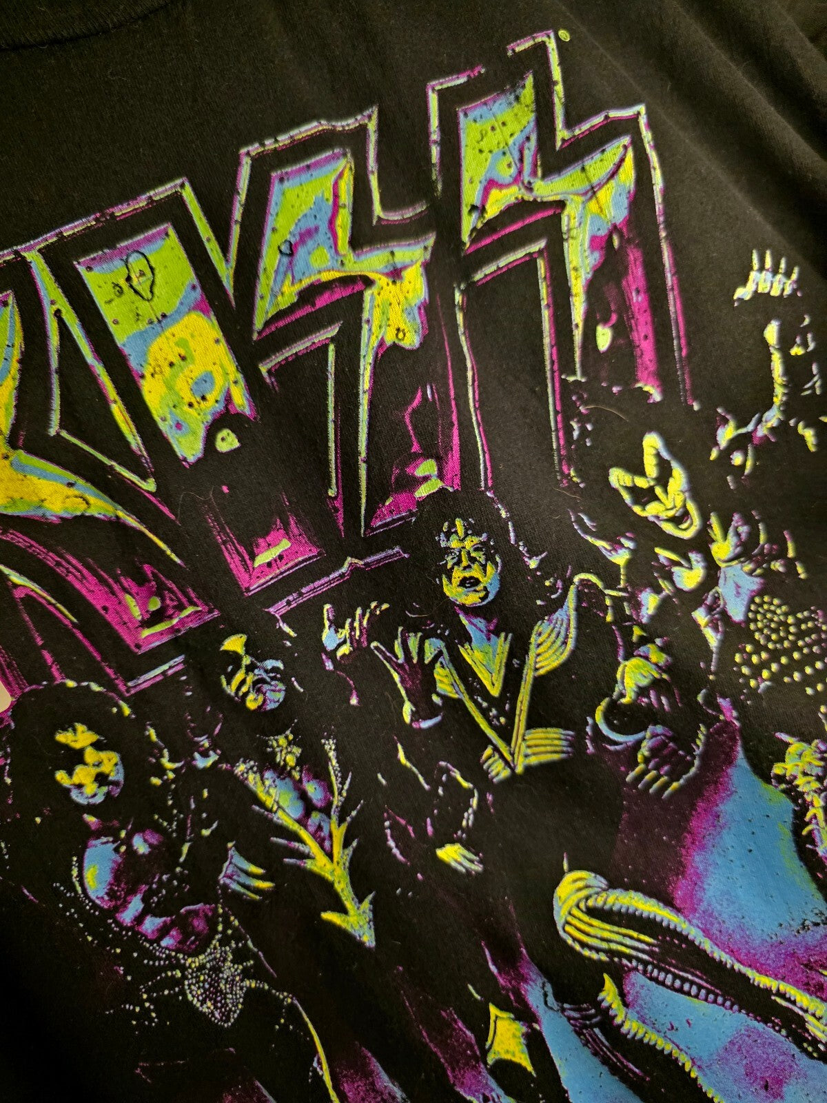 KISS Men's T-Shirt Destroyer Graphic Black 2XL BS2489