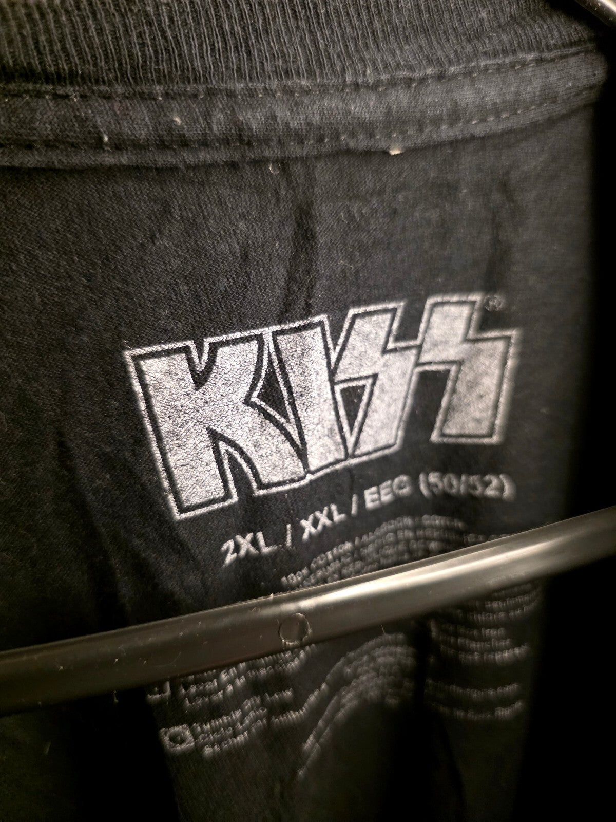 KISS Men's T-Shirt Destroyer Graphic Black 2XL BS2489