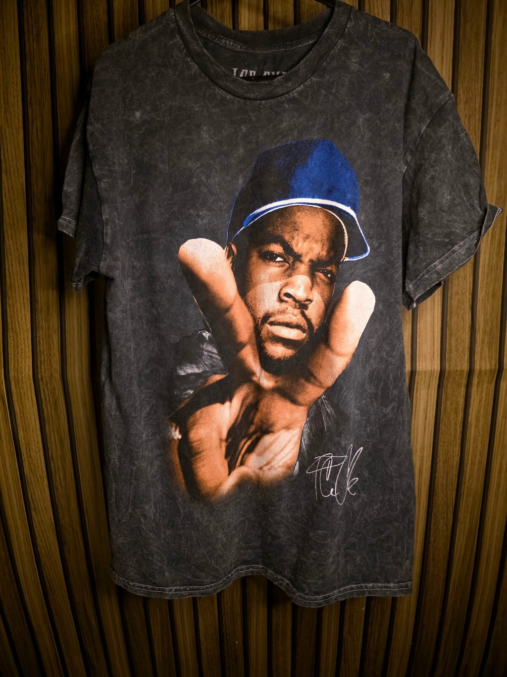 Ice Cube Men's T-Shirt 1992 Tour Graphic Black Medium BS2491