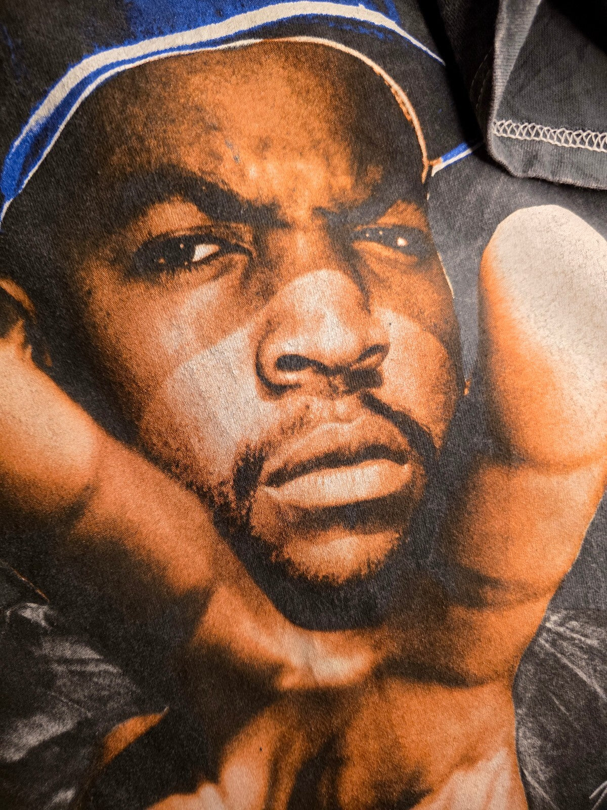 Ice Cube Men's T-Shirt 1992 Tour Graphic Black Medium BS2491