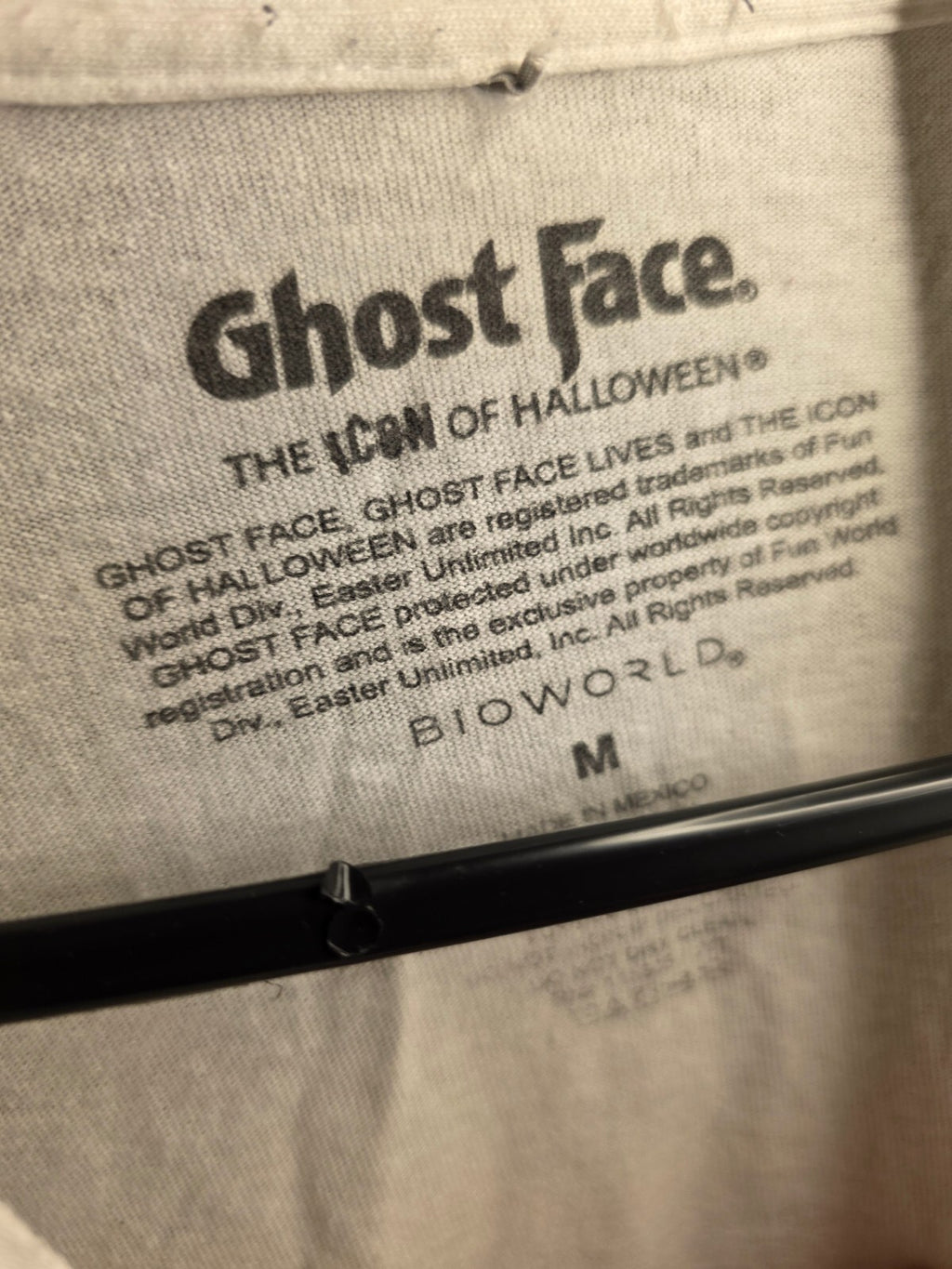Ghost Face Call Me Graphic T-Shirt White Medium BS2492