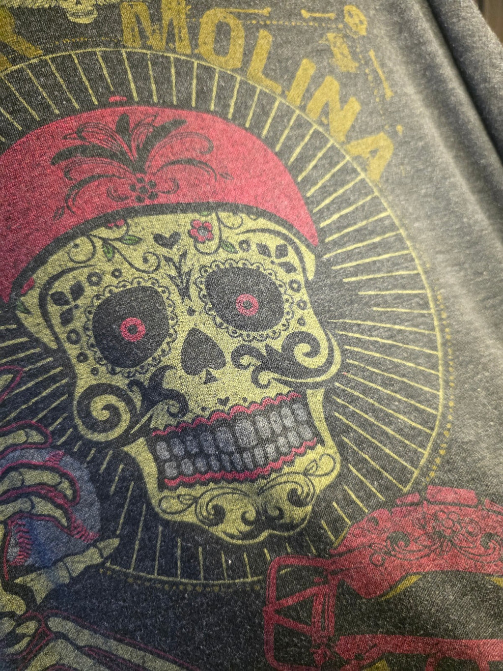 108 Stitches Javier Molina Graphic T-shirt Dark Gray XXL MX56