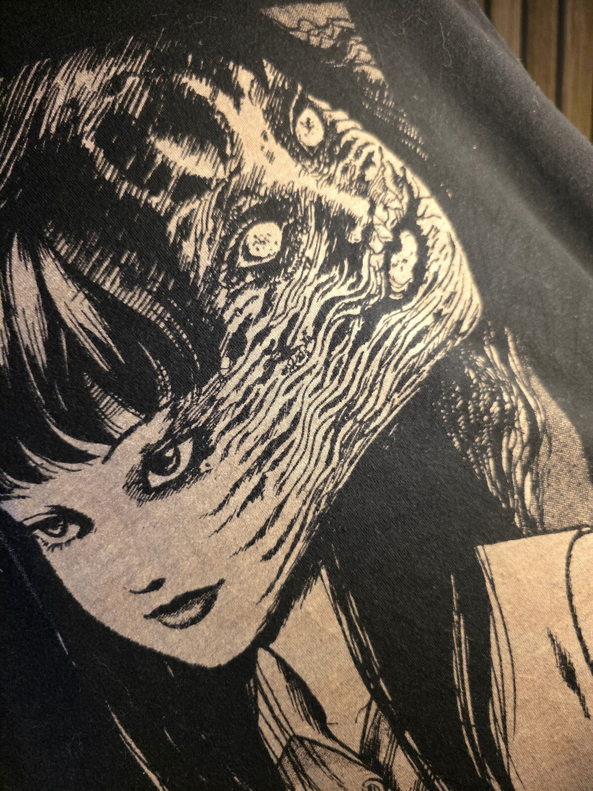 Junji Ito Collection Black Graphic T-Shirt Medium MX94