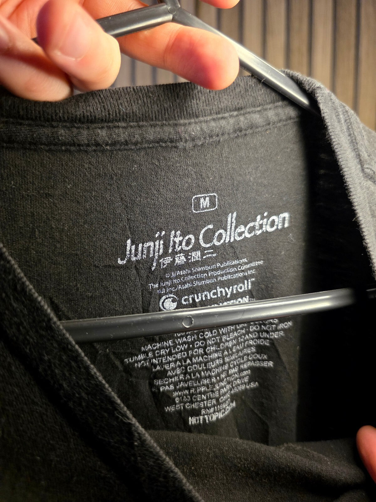 Junji Ito Collection Black Graphic T-Shirt Medium MX94