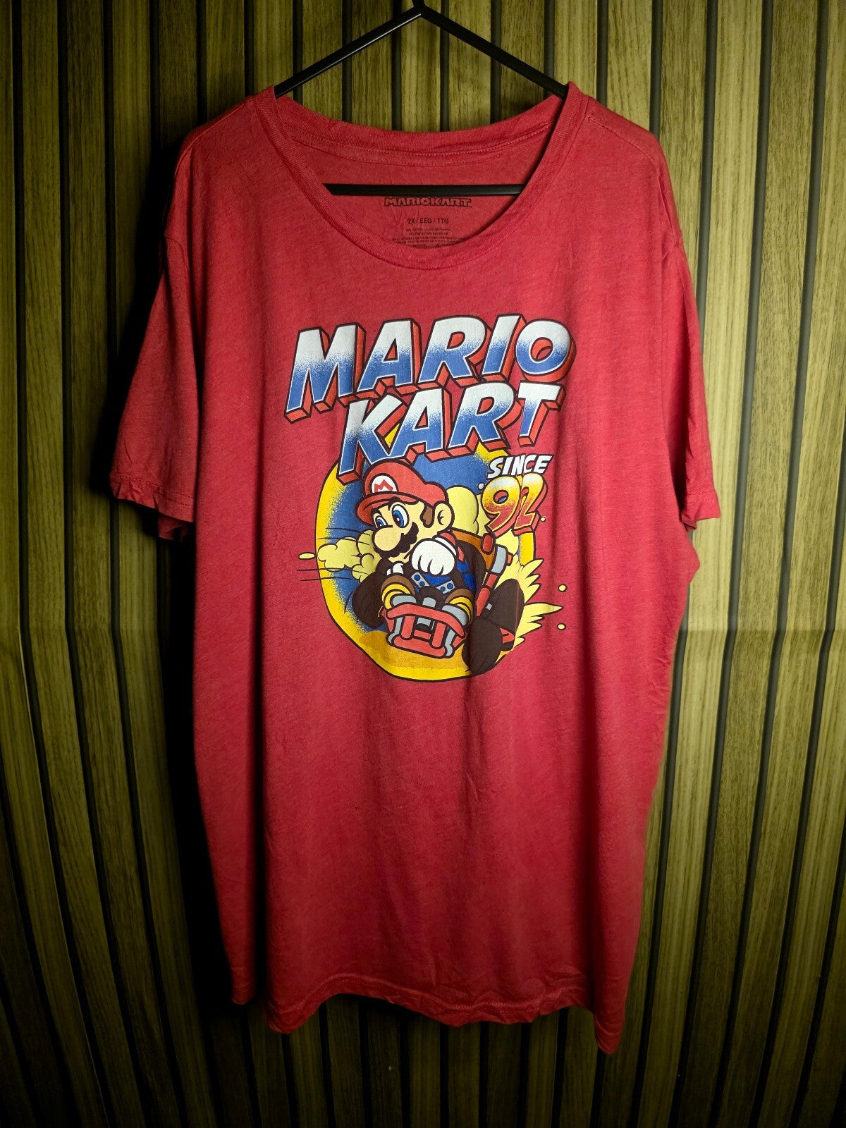 Mario Kart Graphic T-Shirt Red 2X MX399