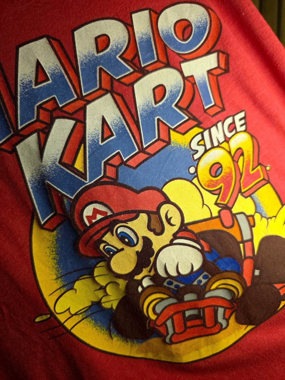Mario Kart Graphic T-Shirt Red 2X MX399
