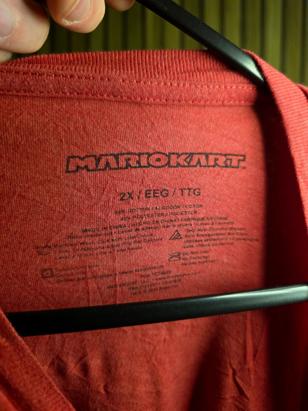 Mario Kart Graphic T-Shirt Red 2X MX399