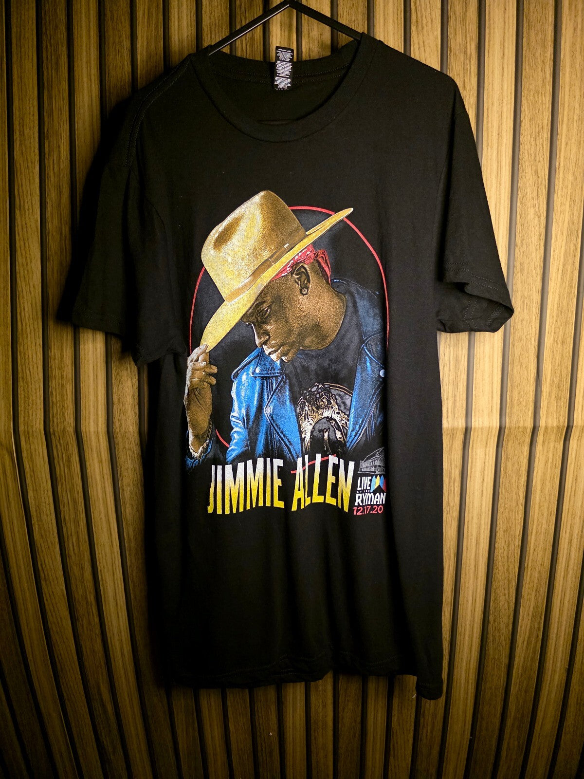 The District Jimmie Allen Live at Ryman 12.17.20 Black T-Shirt Size S RAN37