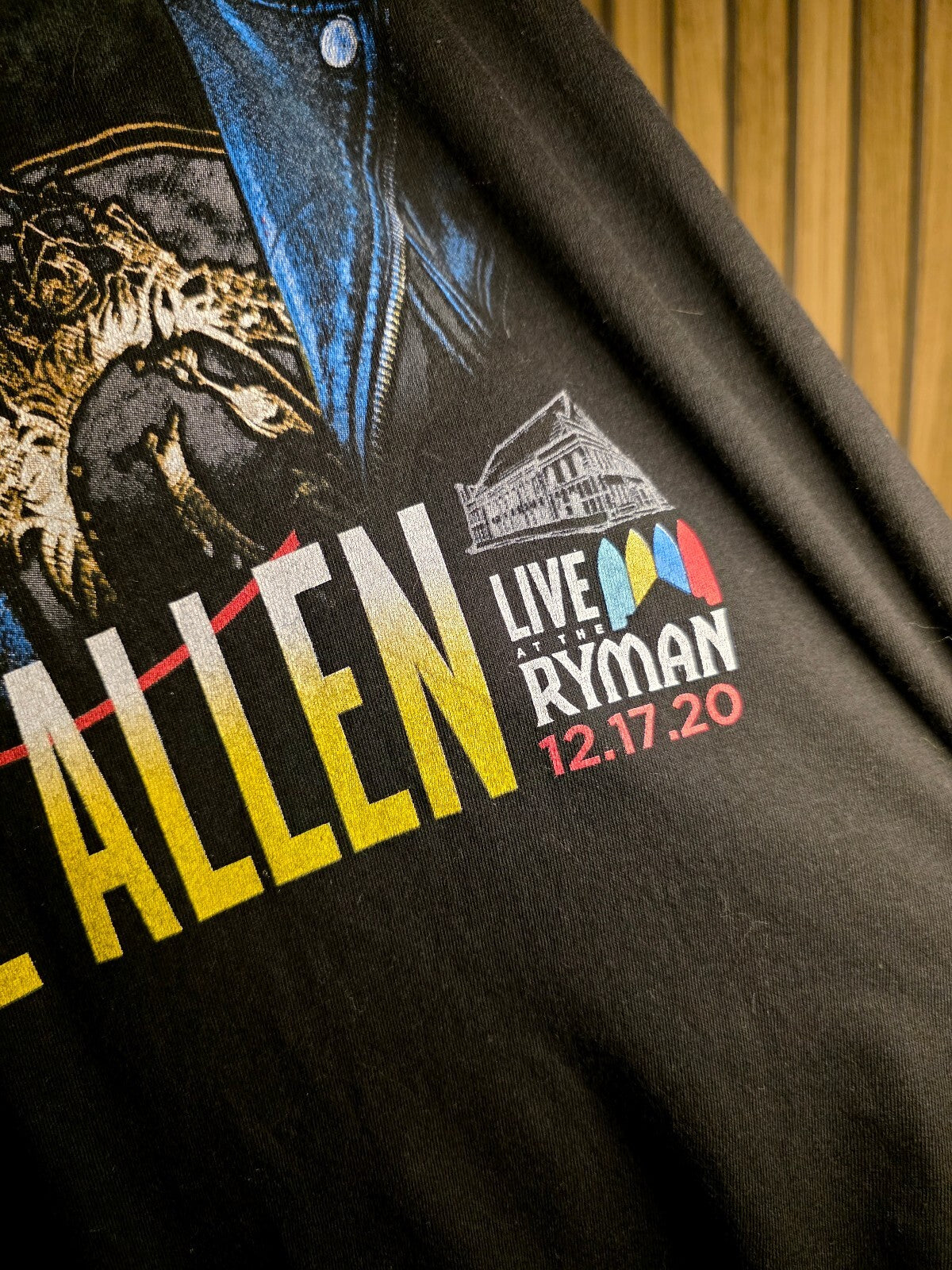 The District Jimmie Allen Live at Ryman 12.17.20 Black T-Shirt Size S RAN37