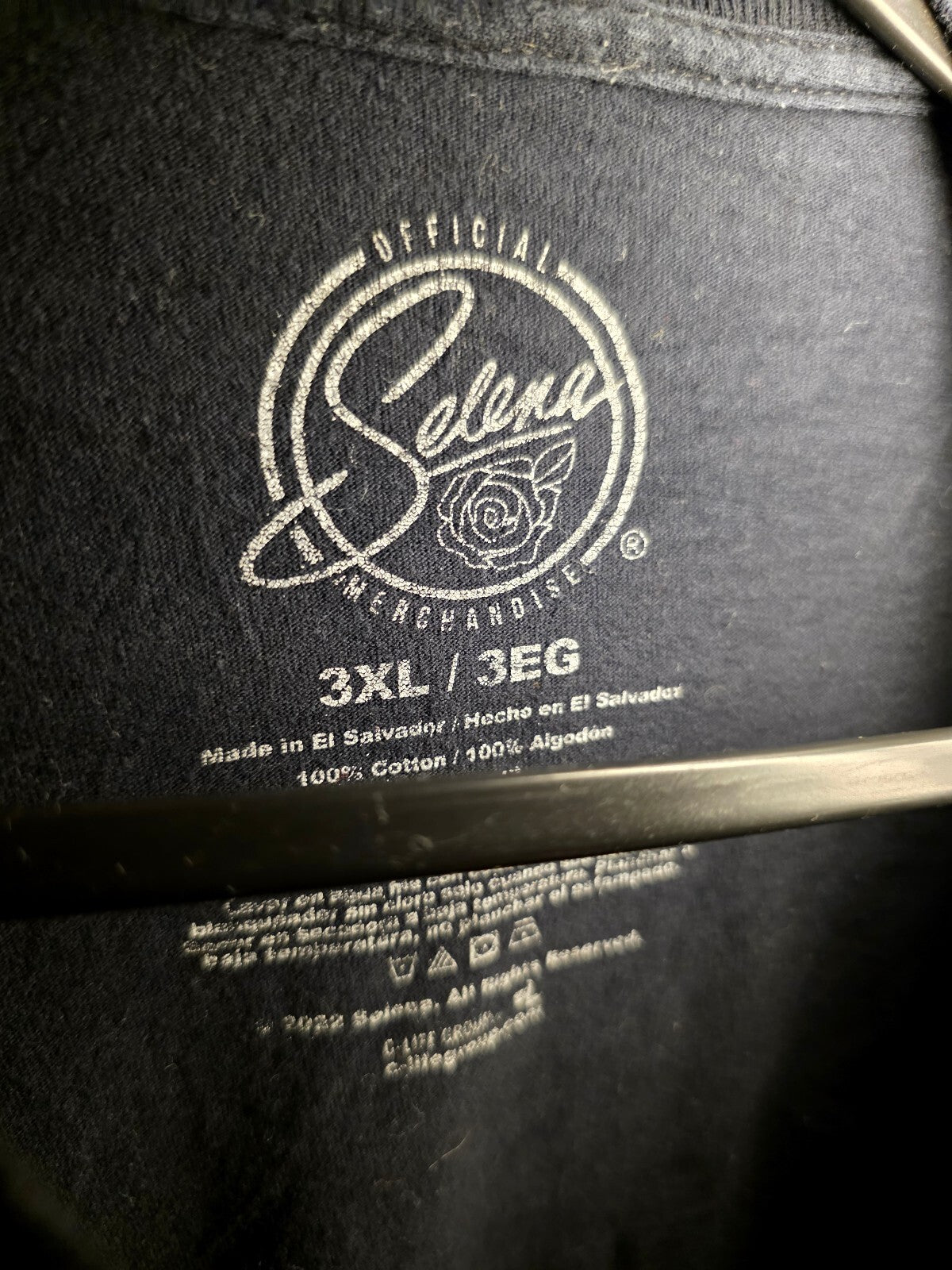 Selena Queen of Cumbia Black T-Shirt Size 3XL RAN45