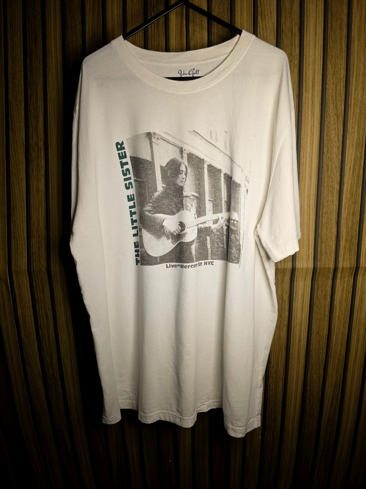John Galt T-Shirt The Little Sister Live at Mercer St NYC White Regular M RAN46