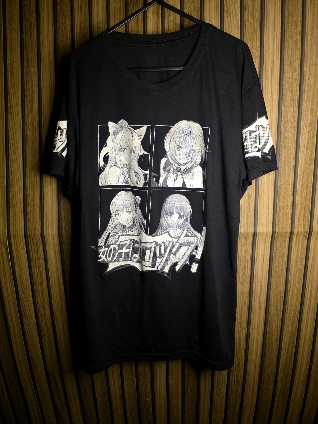 Anime Graphic Black T-Shirt Size Regular M RAN49