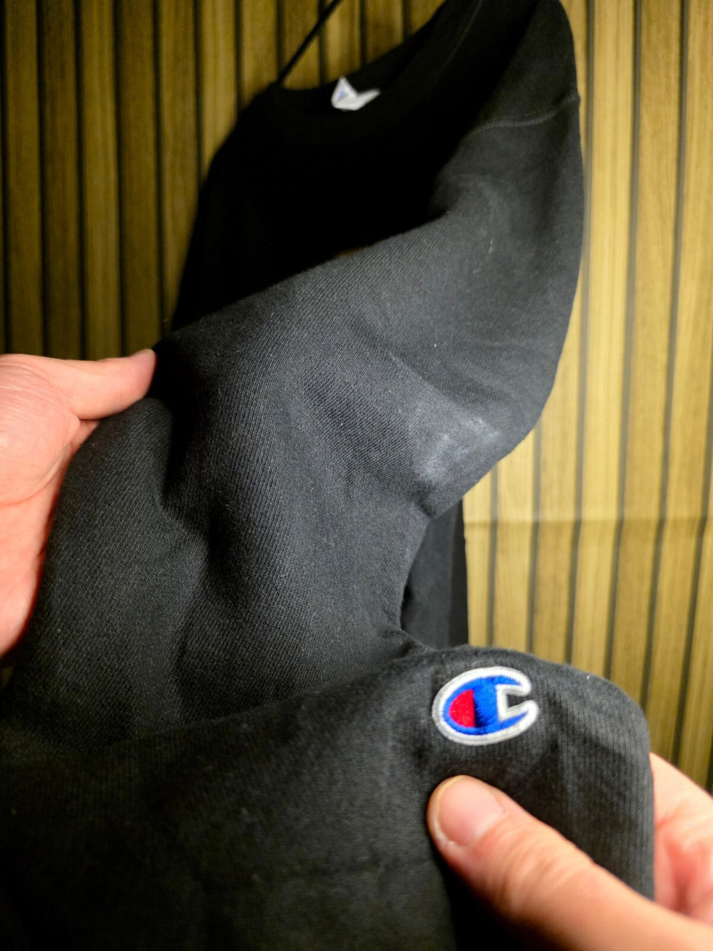 Champion Reverse Weave Sweatshirt Manheim Used Car Factory Black Medium RAN53