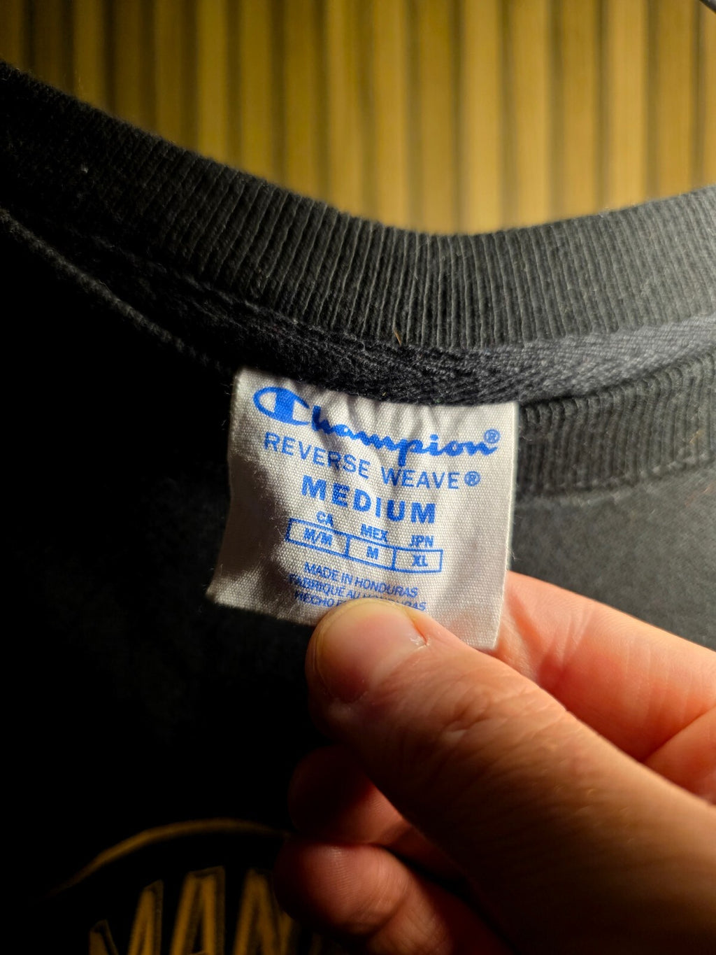 Champion Reverse Weave Sweatshirt Manheim Used Car Factory Black Medium RAN53