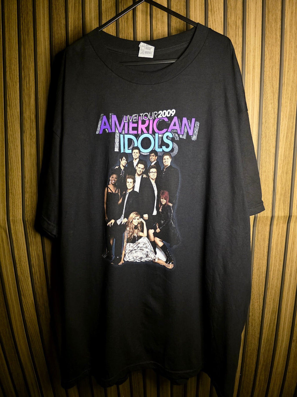 American Idols Live Tour 2009 T-Shirt Black XL RAN56
