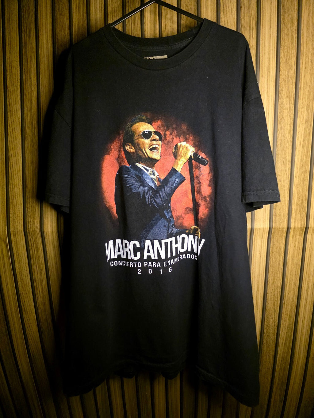 Marc Anthony Concert T-shirt 2016 Black Size Regular M RAN62