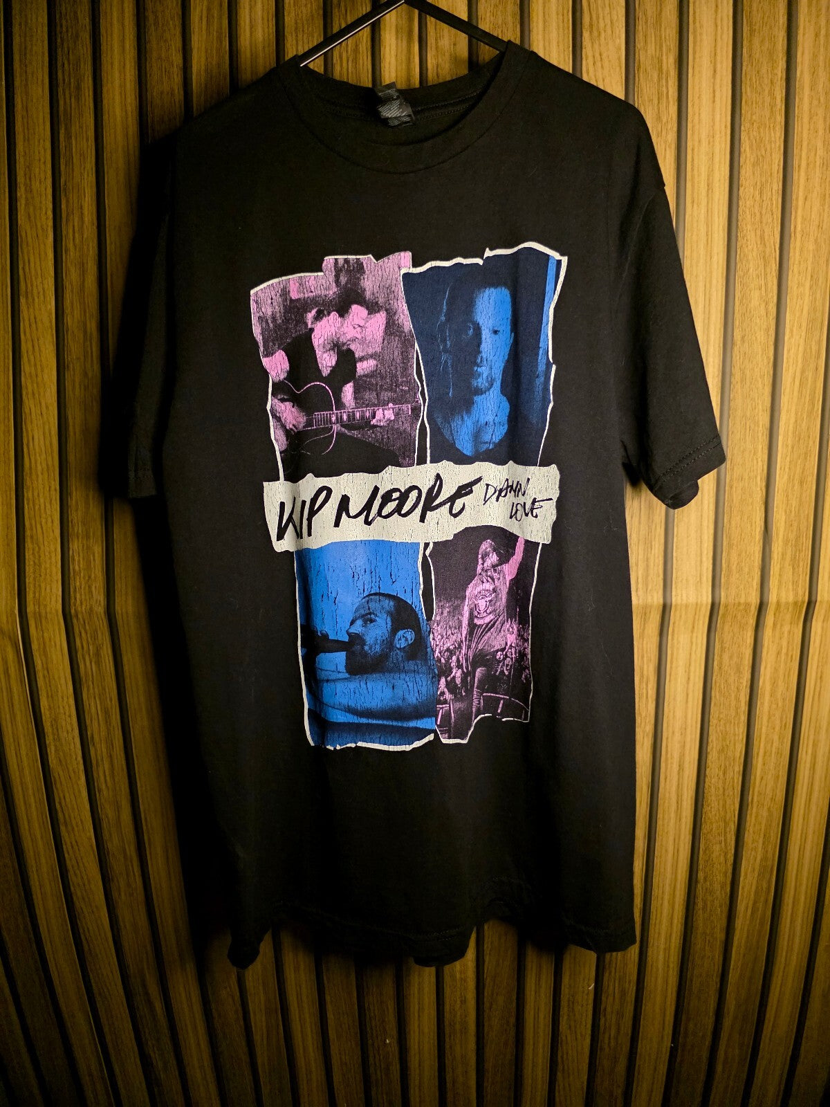 Danilo Kip Moore Tour Graphic T-Shirt Black Medium RAN64