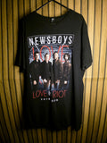 Newsboys Love Riot 2016 Tour Black T-Shirt Size Regular L RAN68