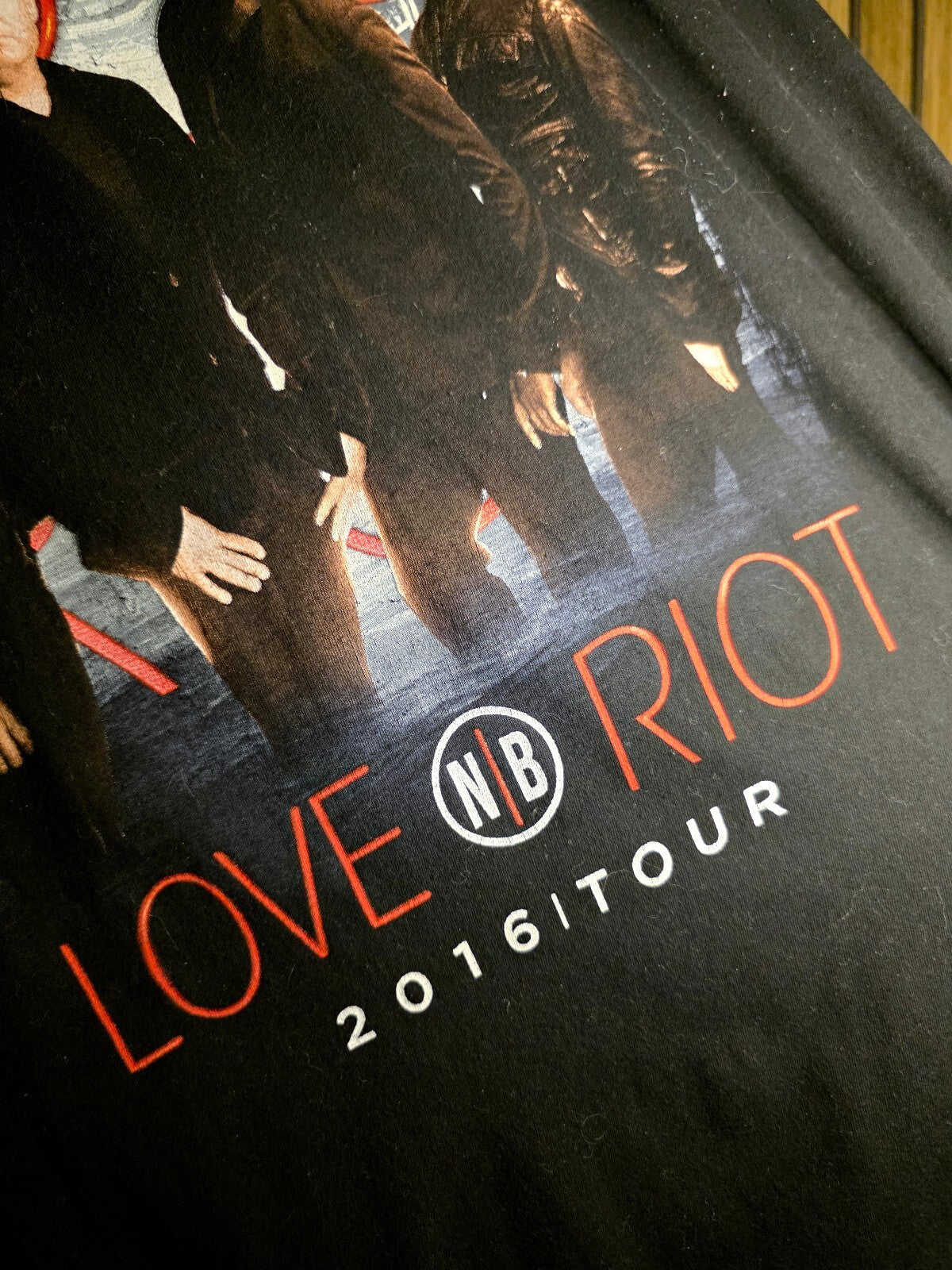Newsboys Love Riot 2016 Tour Black T-Shirt Size Regular L RAN68